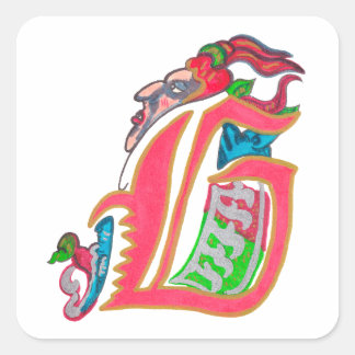 G - MINIATURE SQUARE STICKER