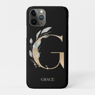 G Monogram Floral Personalized Case-Mate iPhone Case