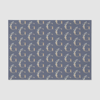 G Monogram Floral Tissue Paper