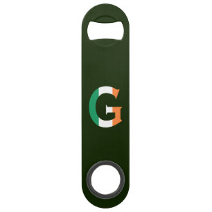 G Monogram overlaid on Irish Flag bocnt