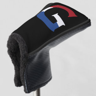 G Monogram overlaid on NLD Flag on bk pccnt Golf Head Cover