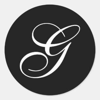 G Monogram Stickers