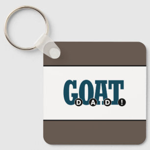 "G.O.A.T. DAD!" For Dad Graphic Print Key Ring