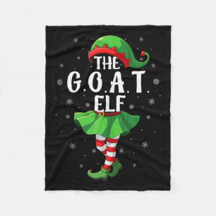 G.o.a.t Elf Christmas Girls Women Elf Squad Xmas F Fleece Blanket