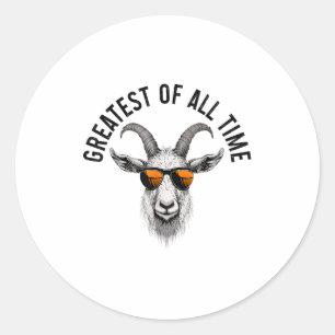 G.o.a.t. Funny Goat Lover Farm Animal Farmer  Classic Round Sticker