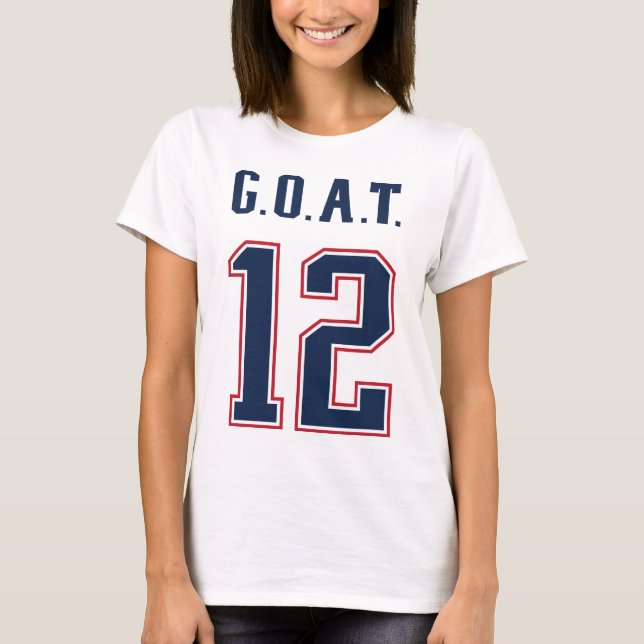 G.O.A.T. Number 12 T-Shirt (Front)