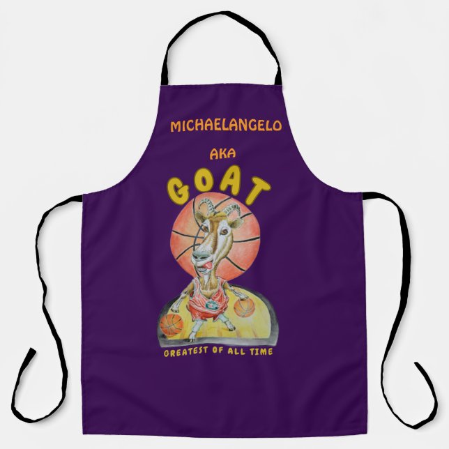 G O A T Personalised Apron (Front)