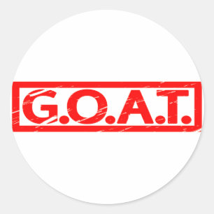 G.O.A.T. Stamp Classic Round Sticker