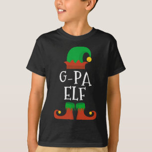 G-Pa Elf Christmas Matching Family Funny Pajama Pj T-Shirt