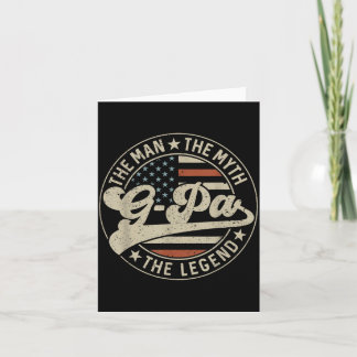 G-Pa The One And Only The Legend Flag Fathers Day Card