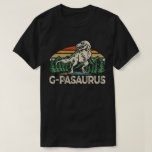 G-Pawsaurus Dinosaur Grandpa Saurus Fathers Day T-Shirt<br><div class="desc">Get this funny saying outfit for your special proud grandpa from granddaughter, grandson, grandchildren, on father's day or christmas, grandparents day, or any other Occasion. show how much grandad is loved and appreciated. A retro and vintage design to show your granddad that he's the coolest and world's best grandfather in...</div>