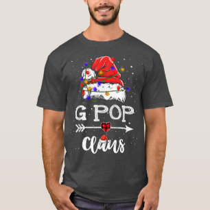 G Pop Claus Christmas Light Pajama Family Matching T-Shirt