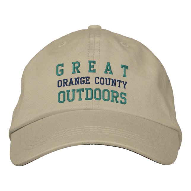 G R E A T OUTDOORS, ORANGE COUNTY EMBROIDERED HAT (Front)