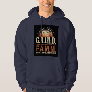 G.R.I.N.D. F.A.M.M. Sunrise Gathering Righteous In Hoodie