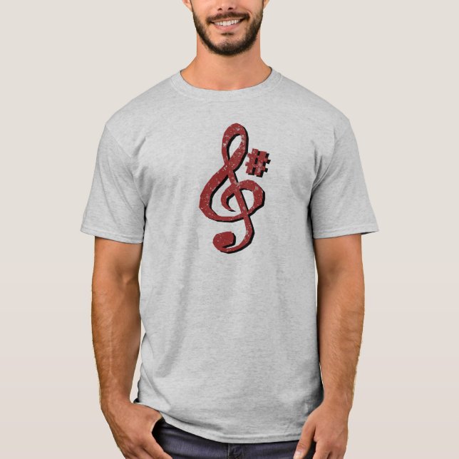 G Sharp Music Note Tee (Front)