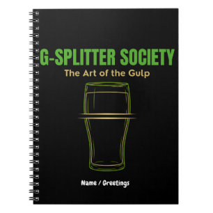 G-Splitter Society The Art of the Gulp PintCulture Notebook