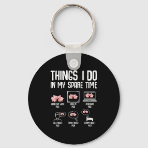 G Things I Do In My Spare Time Women Kids Key Ring