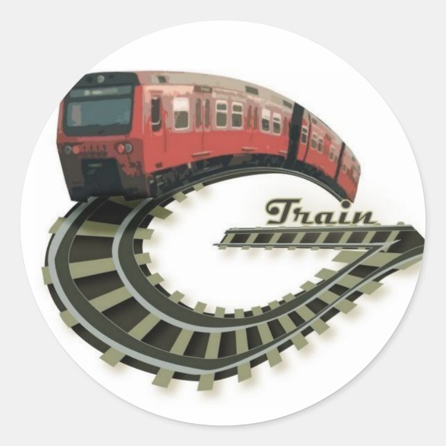 G Train Logo Sricker Classic Round Sticker (Front)