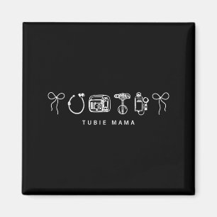 G-Tube Awareness Coquette Bow Tubie Mum Feeding Magnet