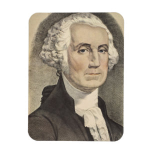 G Washington, Currier and Ives Magnet