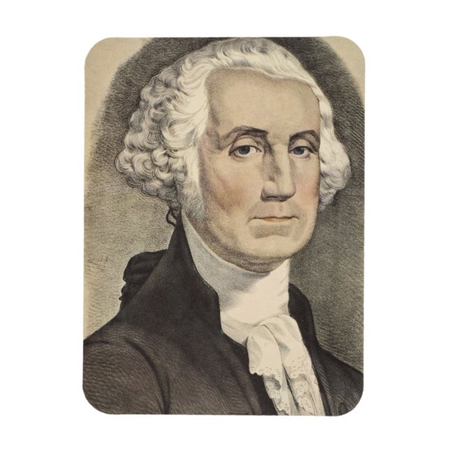 G Washington, Currier and Ives Magnet (Vertical)