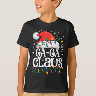 Ga-ga Claus Funny Xmas Christmas Grandma Holiday S T-Shirt