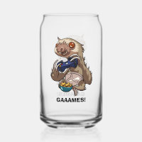 GAAAMES! Gamer Sloth Eating Nachos in Underpants