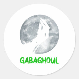 Gabaghoul Funny Hand Moon Bigfoot Santa Christmas  Classic Round Sticker