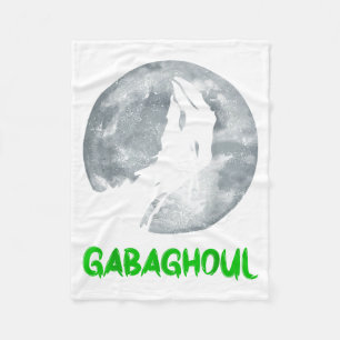 Gabaghoul Funny Hand Moon Bigfoot Santa Christmas  Fleece Blanket