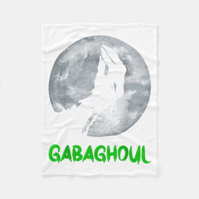 Gabaghoul Funny Hand Moon Bigfoot Santa Christmas  Fleece Blanket (Front)