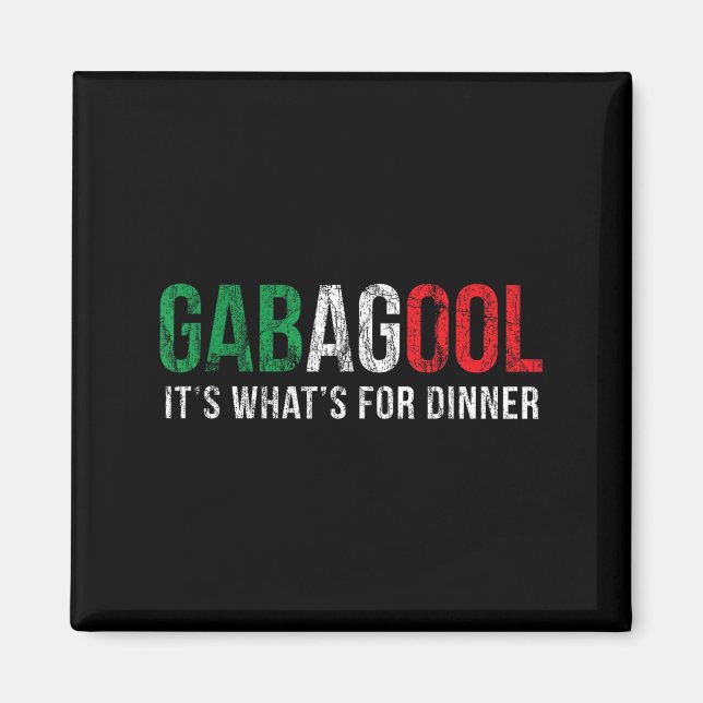 Gabagool Cacola Meat Lover New Jersey Italian Gift Magnet (Front)