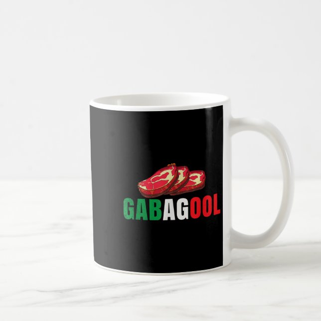 Gabagool Cacola Meat New Jersey Italian Pride Gift Coffee Mug (Right)