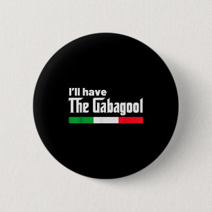 Gabagool Italy For Italians Cacola Nj New Jersey  6 Cm Round Badge