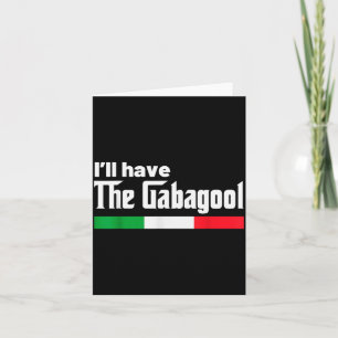 Gabagool Italy For Italians Cacola Nj New Jersey Card