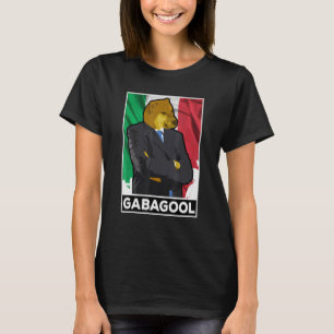 Gabagool Shiba Dog Man Italian Slang Gabagool T-Shirt