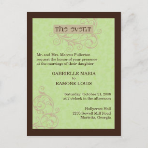 Gabby Invitation Postcard