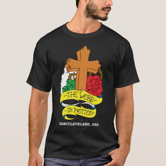 GABC WiM Romans 10:9 T Black 2 T-Shirt (Front)