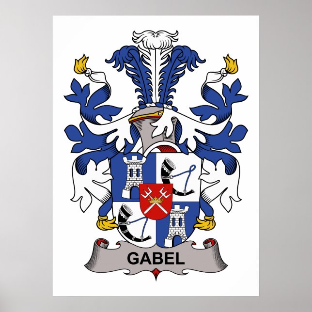 Gabel Family Crest Poster (Front)