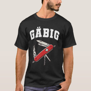 Gäbig - Funny Switzerland Swiss Knife Wear T-Shirt
