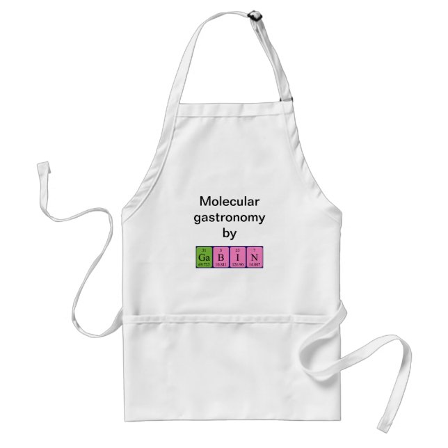 Gabin periodic table name apron (Front)