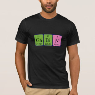 Gabin periodic table name shirt