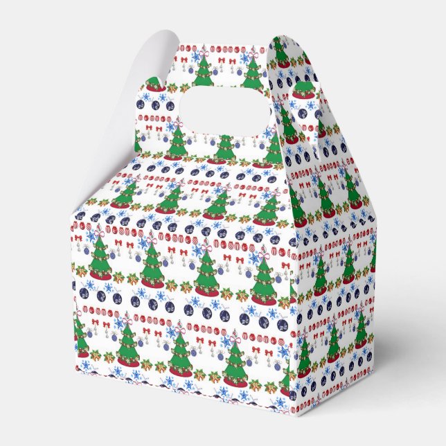 Gable Favour Box Christmas (Front Side)