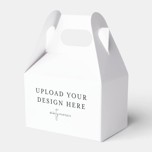 Gable Favour Box, Do It Yourself 4"x 5" Box (Front Side)