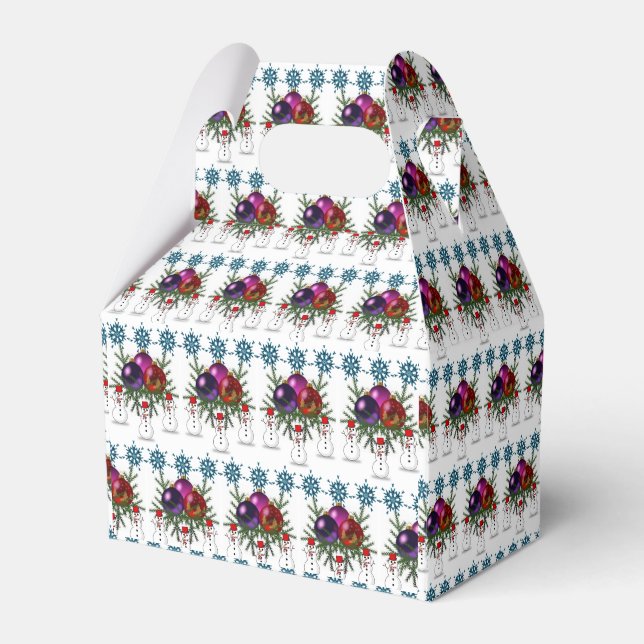 Gable Favour Box Snowman (Front Side)