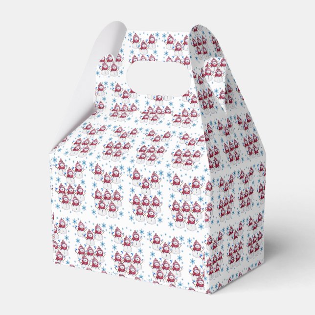 Gable Favour Box Snowman (Front Side)