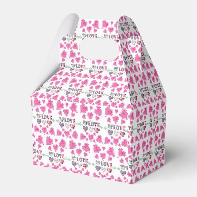 Gable Favour Box Valentine's Day (Front Side)
