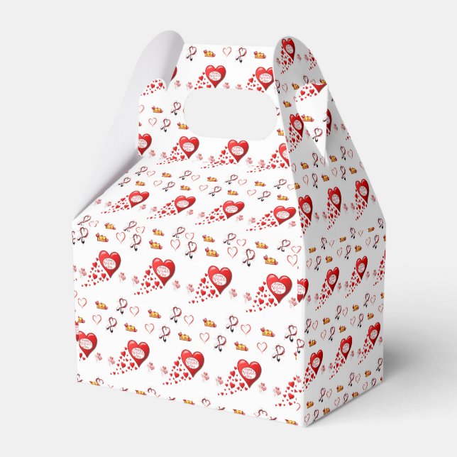 Gable Favour Box Valentine's Day (Front Side)