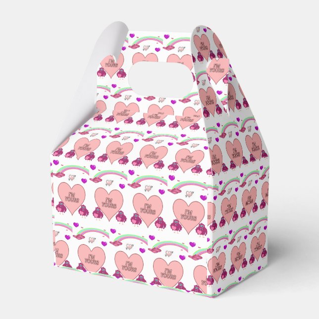 Gable Favour Box Valentine's Day (Front Side)