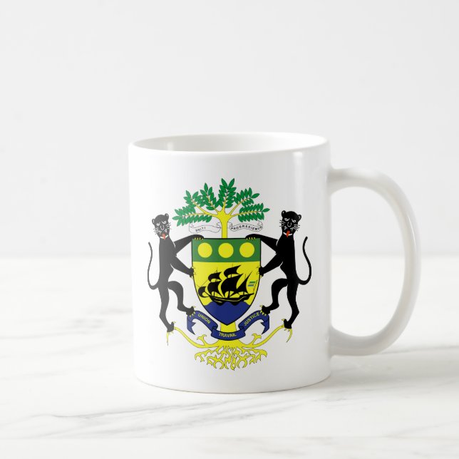 Gabon coat of arms coffee mug (Right)
