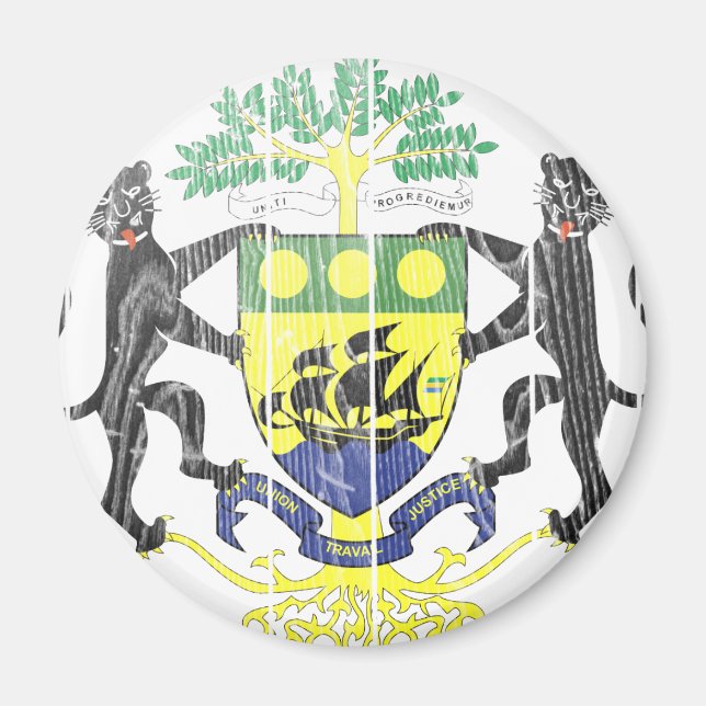 Gabon Coat Of Arms Magnet (Front)